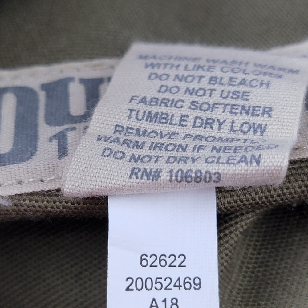 Duluth Trading Co Coolmax Flex Firehose Carpenter Pants Mens 42x32 Olive Green - Picture 8 of 9